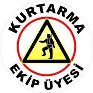 Kurtarma Ekip Üyesi Levhası 25x35 cm