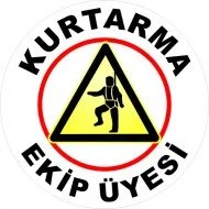 Kurtarma Ekip Üyesi Levhası 25x35 cm