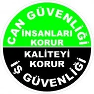Can Güvenliği İnsanları Korur İş Güvenliği Kaliteyi Korur Levhası 25x35 cm