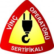 Vinç Operatörü Sertifikalı Levhası 25x35 cm
