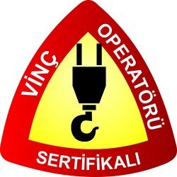 Vinç Operatörü Sertifikalı Levhası 25x35 cm