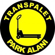 Transpalet Park Alanı Levhası 25x35 cm