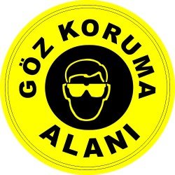 Göz Koruma Alanı Levhası 25x35 cm