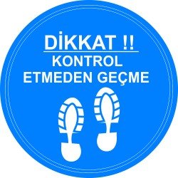 Kontrol Etmeden Geçme Levhası 25x35 cm