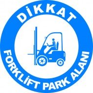 Forklift  Park Alanı Levhası 25x35 cm