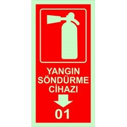 Yangın Söndürme Cihazı Levhası 25x35 cm