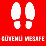 Güvenli Mesafe Levhası 25x35 cm
