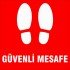 Güvenli Mesafe Levhası 25x35 cm