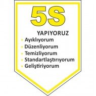 5S Yapıyoruz Levhası 25x35 cm