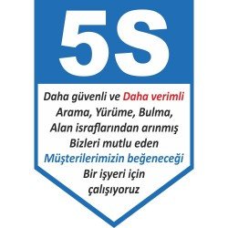 5S Levhası 25x35 cm