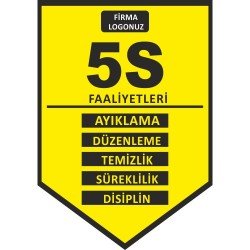 5S Faaliyetleri Levhası 25x35 cm