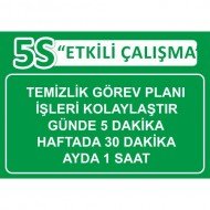 Temizlik Görev Planı Levhası 25x35 cm
