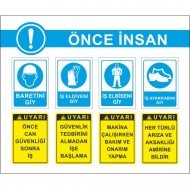 Önce İnsan Levhası 25x35 cm