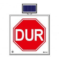 Solar Ledli Yol Bakim Levhasi(100X100Cm) Dur