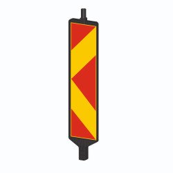 Otoyol Uyarı Lehvası (H) 124 Cm - Levha 100x25 Cm