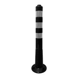 Esnek Şerit Ayırıcı Siyah Delinatör 75 cm TPE (Soketli)