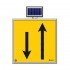 Solar Ledli Yol Bakim Levhasi(100X100Cm) Çift Yönlü Yol