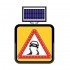 Solar Ledli Yol Bakim Levhasi (60X60Cm) Kaygan Yol