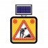 Solar Ledli Yol Bakim Levhasi (60X60Cm) Yolda Çalişma Var