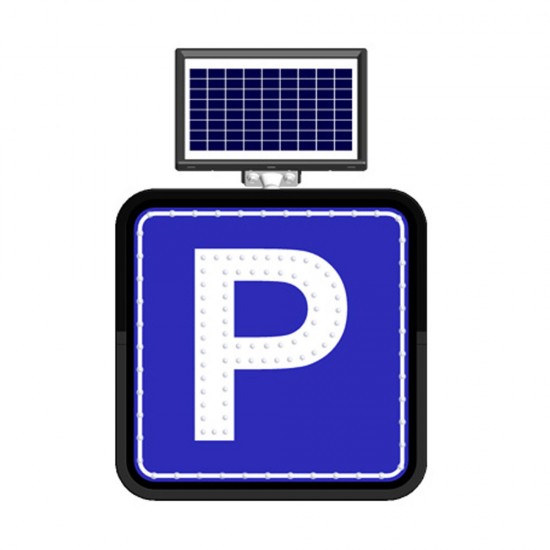 Güneş Enerjili Ledli Trafik Levhaları - Solar Flaşörlü Ledli Trafik Levhasi (60X60Cm) Park Yeri