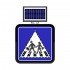 Solar Flaşörlü Ledli Trafik Levhasi (60X60Cm) Yaya Geçidi