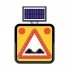 Solar Ledli Yol Bakim Levhasi(60X60Cm) Kasisli Yol