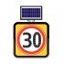 Solar Ledli Yol Bakim Levhasi (60X60Cm) 30 Kmh