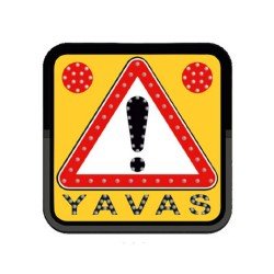 Ac Ledli Yol Bakim Levhasi (60X60Cm) Yavaş