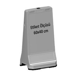 Ultra Levhalı Reklam Dubası (Gri Baskısız)