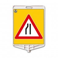 Dikdörtgen Uyari Levhasi (Soldan Daralan Yol)