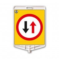 Dikdörtgen Uyari Levhasi (Çift Yönlü Yol)