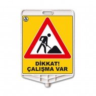 Dikdörtgen Uyari Levhasi (Yolda Çalişma Var)