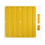 40x40 cm Sarı Termoplastik Poliüretan (TPU) Kılavuz Yüzey (Premium) + 9 Adet Kama Vida