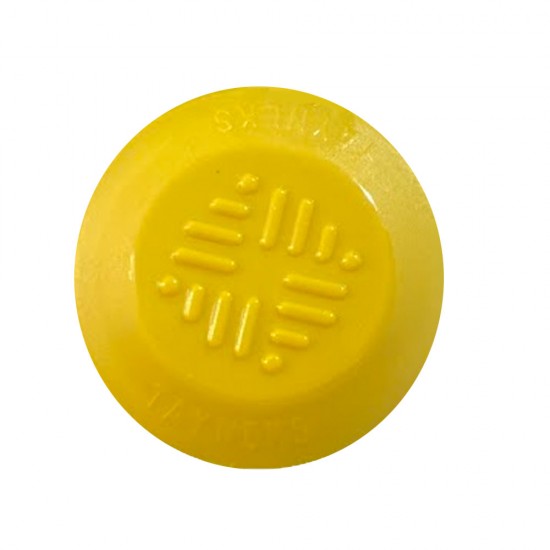 Hissedilebilir Yürüme Yüzeyleri - Sarı Termoplastik Poliüretan (TPU) Uyarıcı Nokta (Çap: 28 MM) + Bant (Premium)