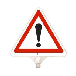 Dikkat Uyarı Tabelası (Çift Taraflı)