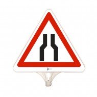 Her İki Taraftan Daralan Yol Tabelası (Tek Taraflı)