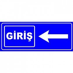 Otopark Yönlendirme Giriş Levhası (Sol)
