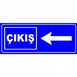Otopark Yönlendirme Çıkış Levhası (Sol)