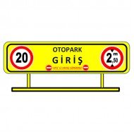 Otopark Giriş Levhası LPG’li Araç Giremez