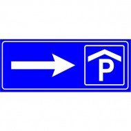 Kapalı Otopark Park Yeri Levhası Park Alanı Tabelası (Sağ)