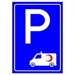 Ambulans Park Yeri Levhası Park Alanı P-112