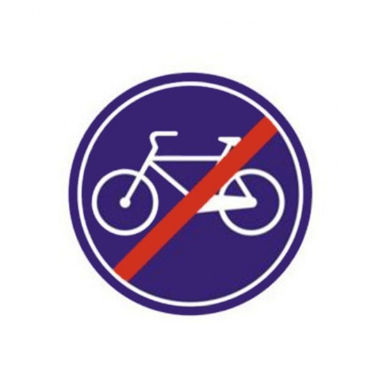 Trafik Tanzim Levhaları - Mecburi Bisiklet Yolu Sonu