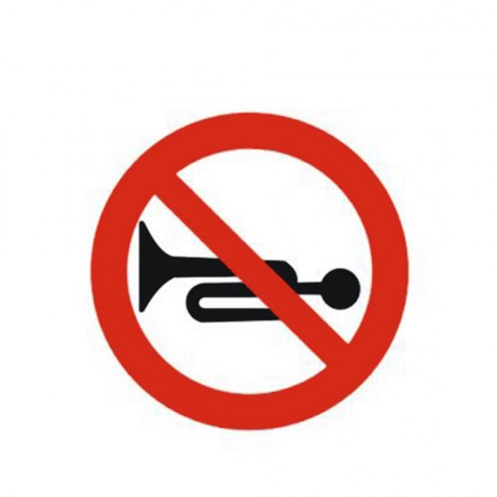 Trafik Tanzim Levhaları - Sesli İkaz Cihazlarının Kullanılması Yasaktır