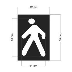 Adam Figürü Boya Şablonu (42x60 cm)