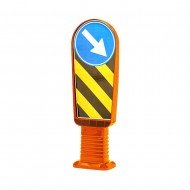 Esnek Refüj Başı Tabelası 95 cm Turuncu