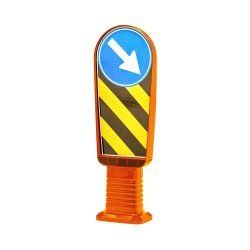 Esnek Refüj Başı Tabelası 95 cm Turuncu