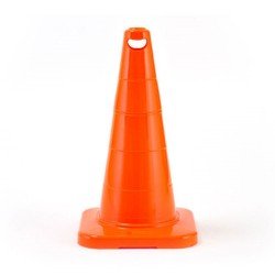 50 cm Kırılmaz Trafik Konisi (Reflektifsiz)