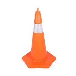 52 cm Kırılmaz Trafik Konisi 1,7 Kg (Tek Reflektifli)