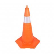 75 cm Kırılmaz Trafik Konisi 1,5 Kg (Tek Reflektifli)