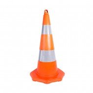 75 cm Kırılmaz Trafik Konisi 2,4 Kg (Çift Reflektifli)